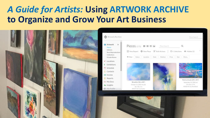 My new SKILLSHARE class for artists:  Using ARTWORK ARCHIVE to organize and grow your business